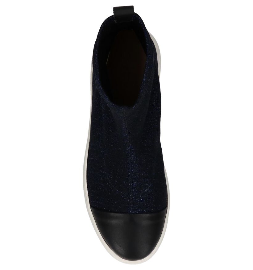 Blauwe Slip-on Sneakers met Glitters March 23 Coco in stof (233569)