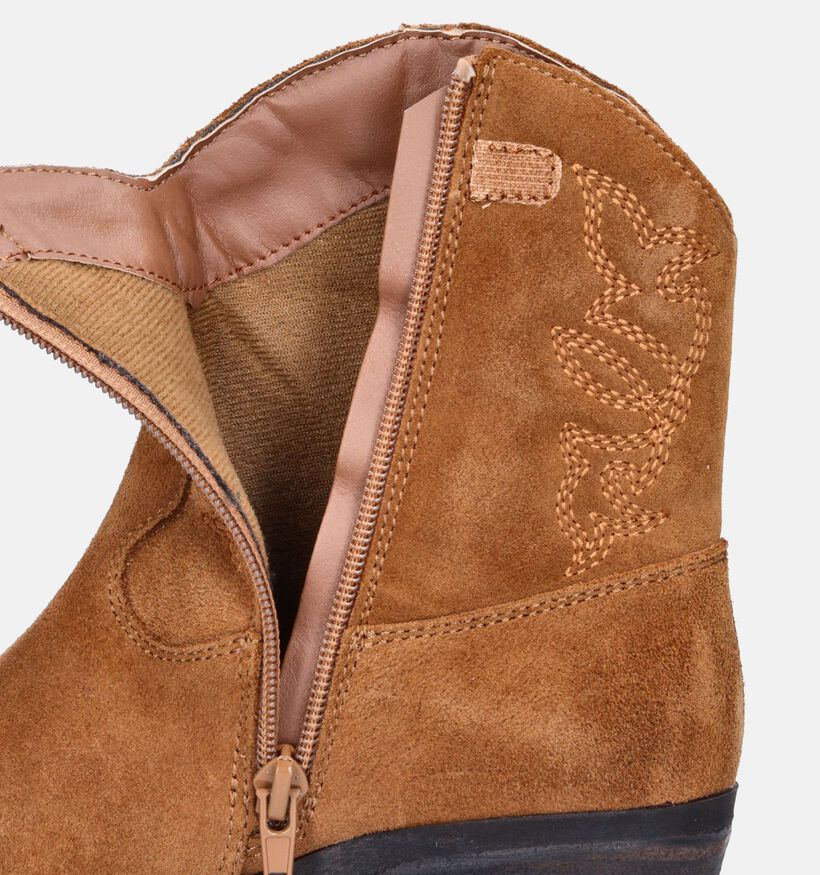 Milo & Mila Santiags en Cognac pour filles (348094)