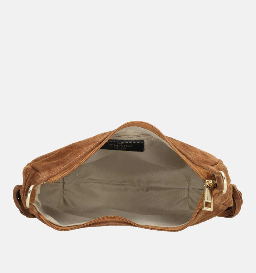 Charm London Fringes Bruine Schoudertas voor dames (373490)