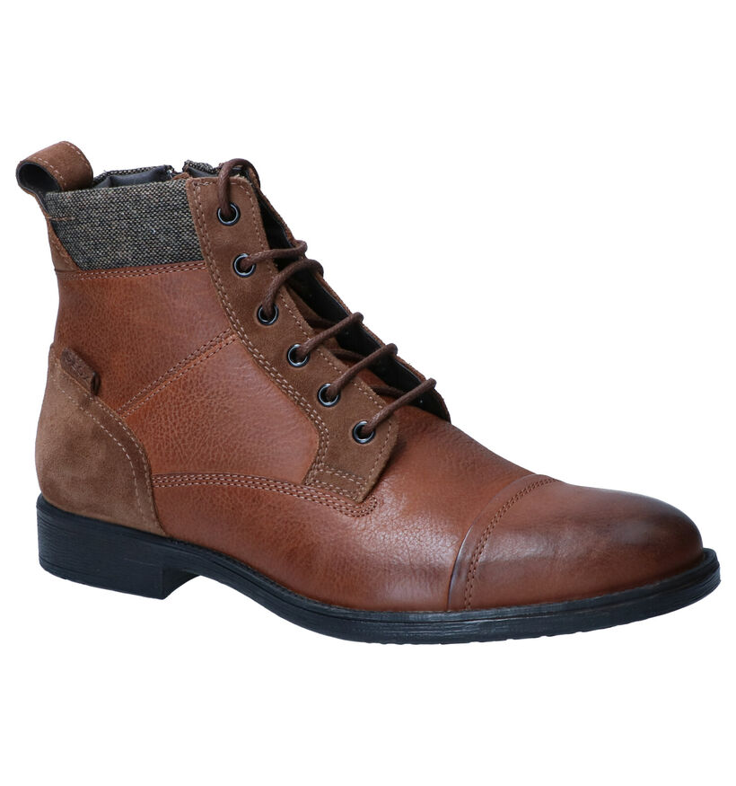 Geox Bottines en Cognac en cuir (253684)