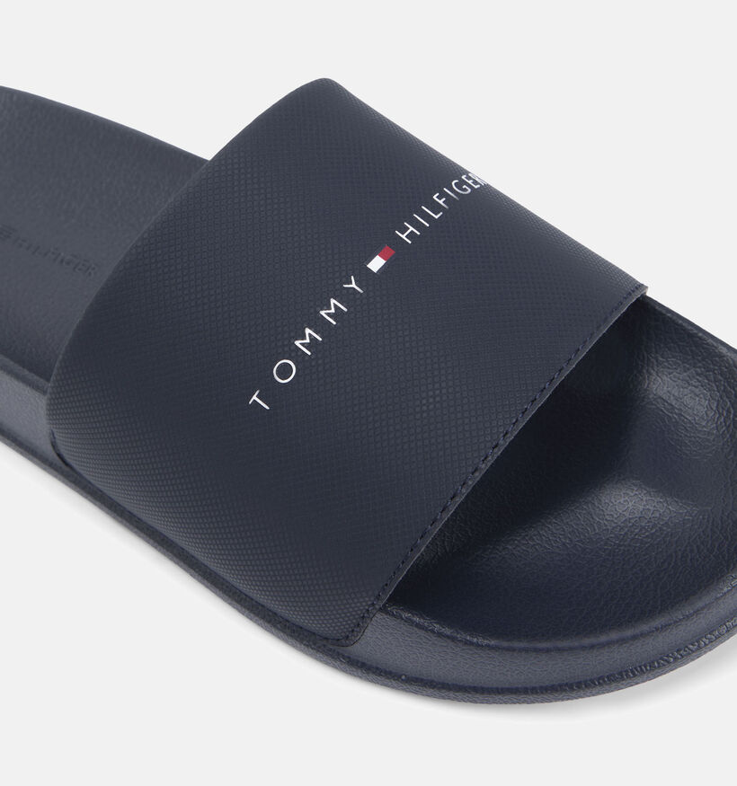 Tommy Hilfiger Claquettes en Bleu fonc&eacute; pour hommes (368640)