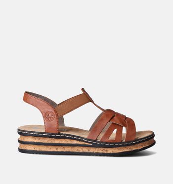 Rieker Sandales Cognac