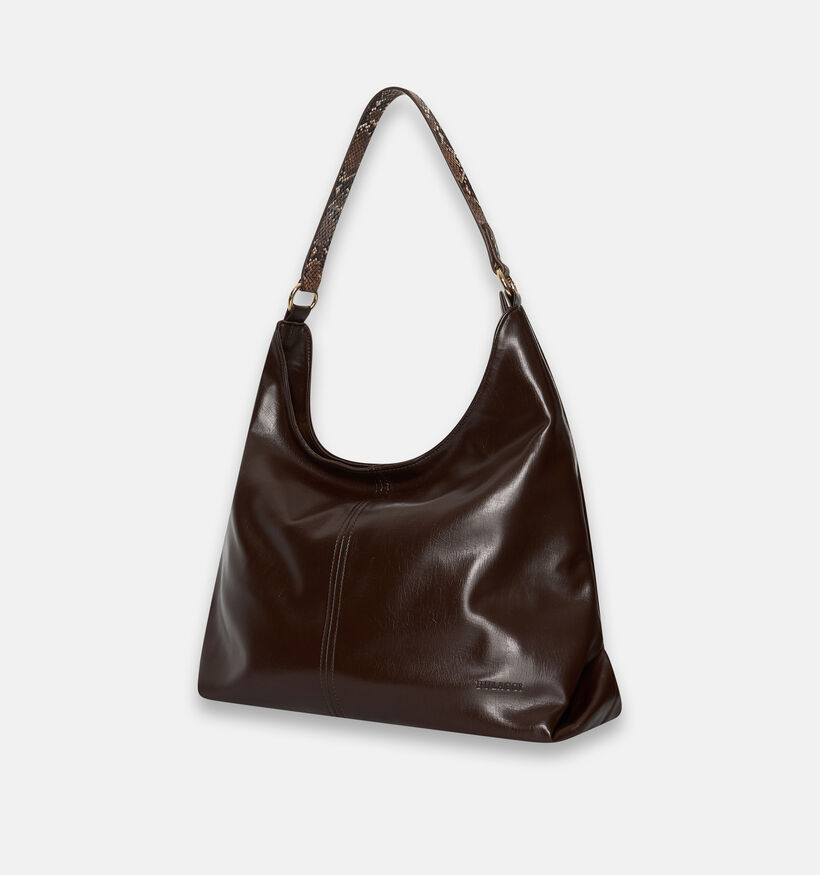 Bulaggi Snake Donkerbruine Schoudertas voor dames (379654)