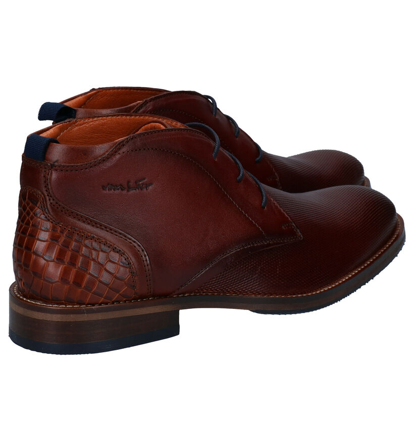 Van Lier Chaussures habillées en Brun foncé en cuir (283336)