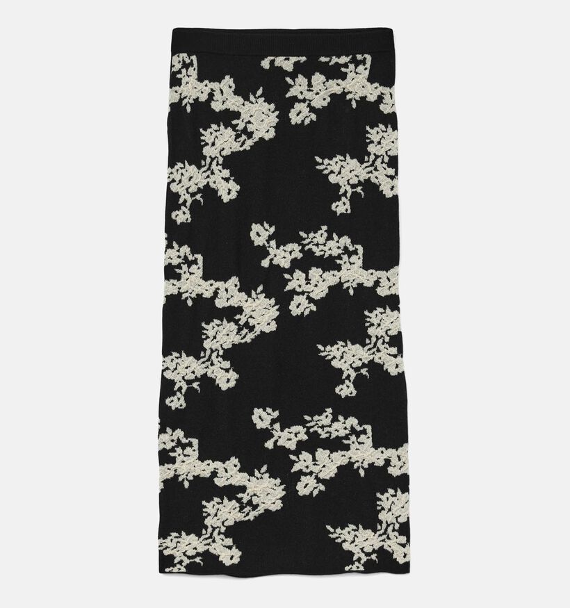 Vero Moda Nancy Birch Flower Jupe en Noir pour femmes (361233)