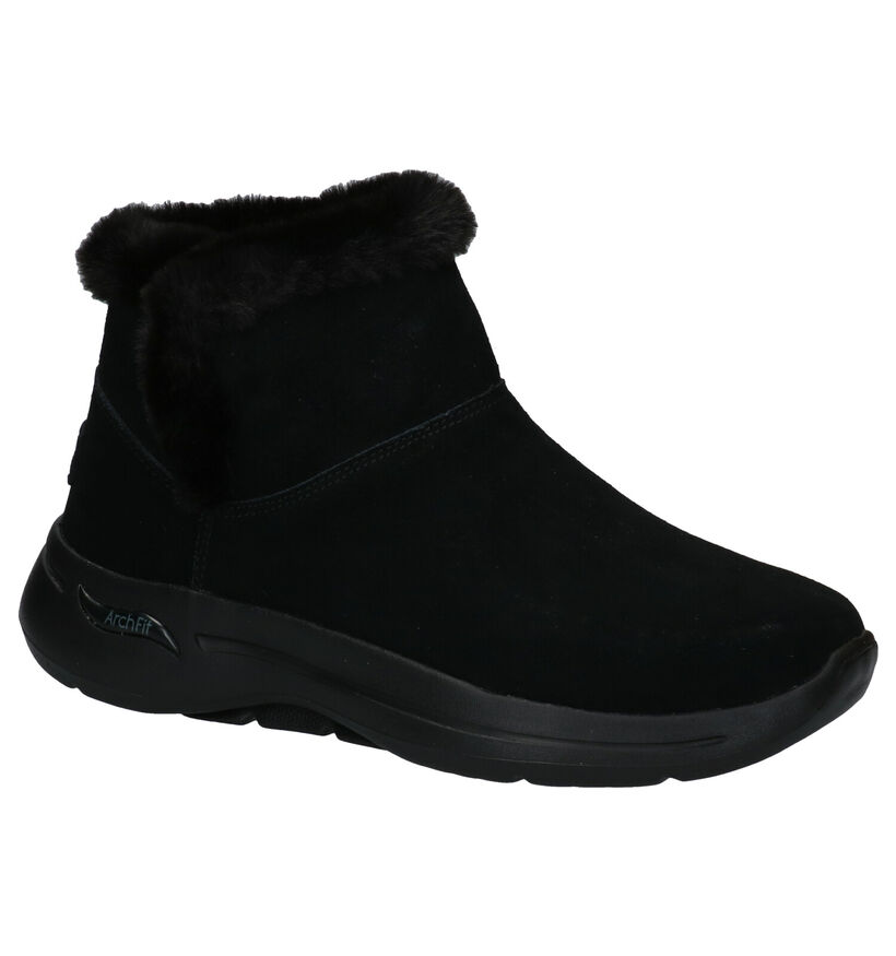 Skechers Go Walk Bottes de Neige en Cognac en nubuck (295686)
