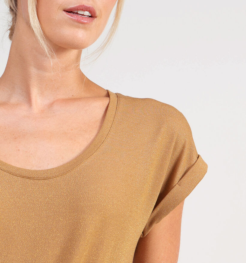 Vila U-Neck Bruine T-shirt voor dames (361363)