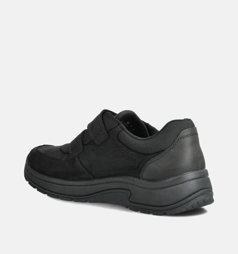Rieker Zwarte Velcroschoenen Comfort voor heren (360445) - geschikt voor steunzolen