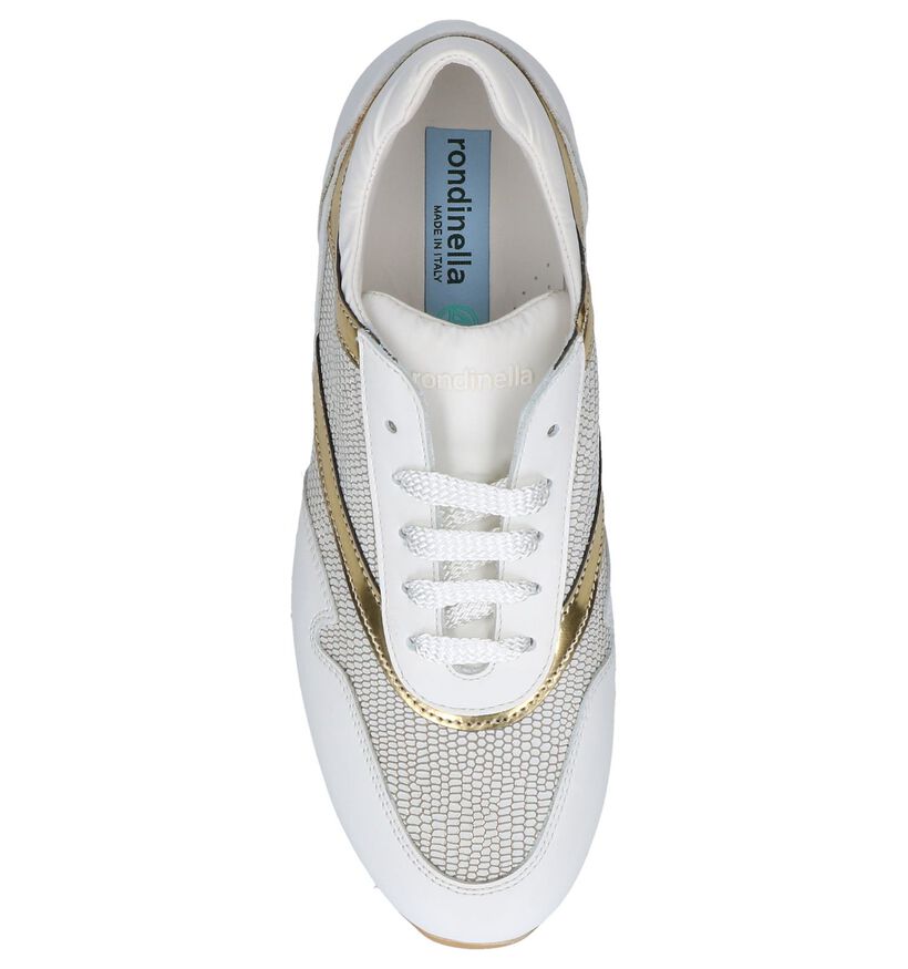 Witte Geklede Sneakers Rondinella in leer (248352)