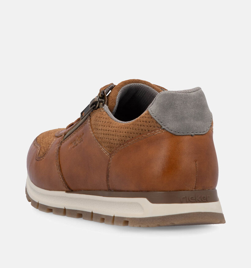 Rieker Cognac Veterschoenen voor heren (354796) - geschikt voor steunzolen