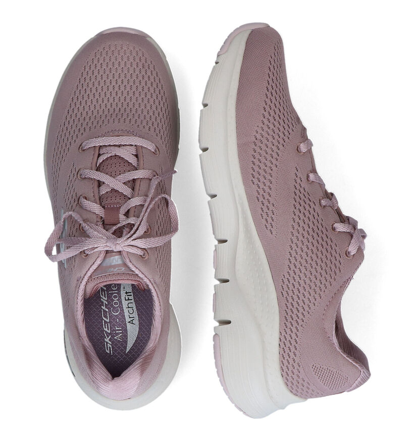 Skechers Arch Fit Big Appeal Roze Sneakers voor dames (318170) - geschikt voor steunzolen