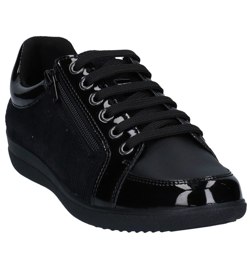 Geoxs Nihal Baskets en Noir en simili cuir (251592)
