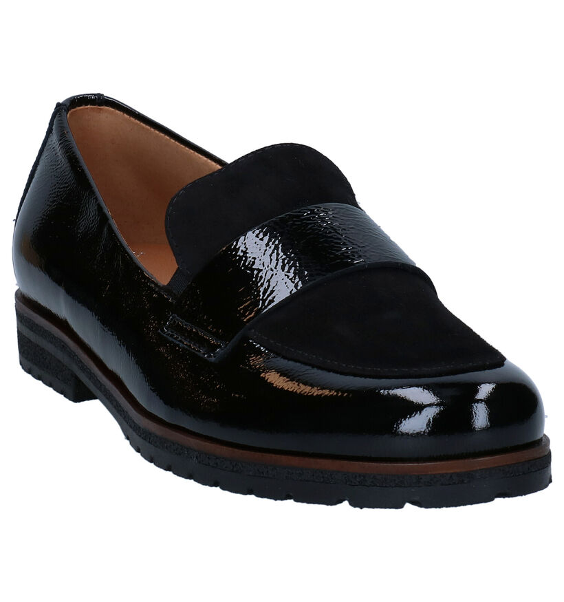 Gabor Easy Walking Zwarte Loafers in daim (282274)
