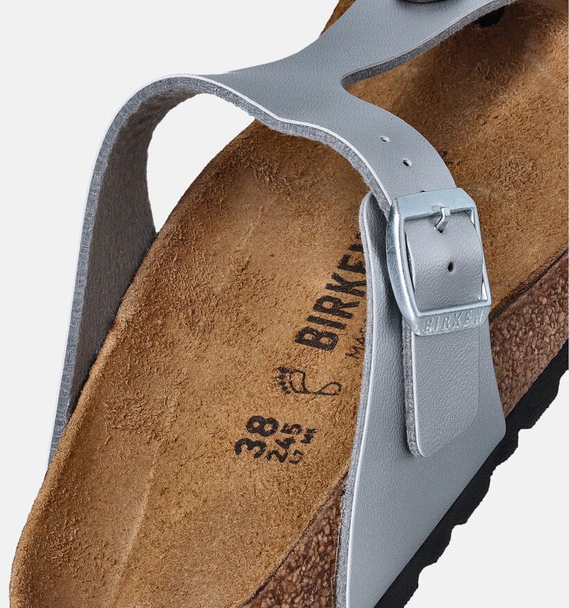 Birkenstock Gizeh Nu-pieds en Argent pour femmes (350910)
