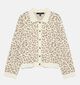 Vero Moda Riley Leopard Ecru/Beige Cardigan voor dames (367143)