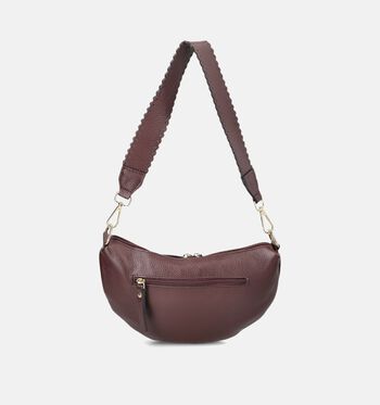 Via Limone Crossbody tassen Wit/Bruin/Bordeaux