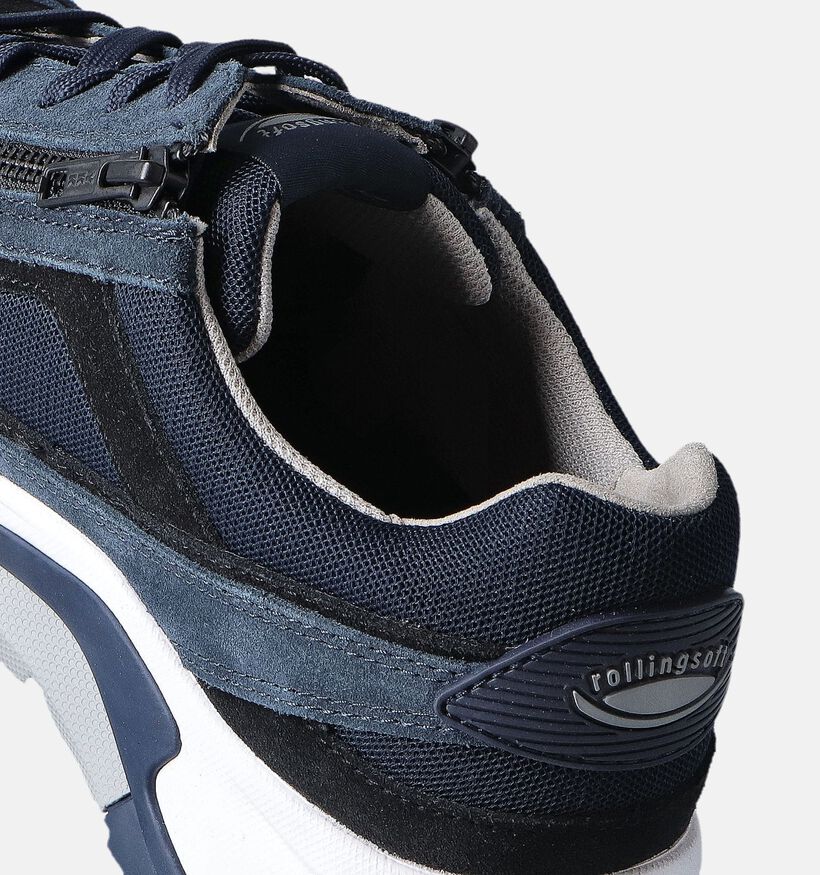 Pius Gabor Donkerblauwe Veterschoenen voor heren (354904) - geschikt voor steunzolen