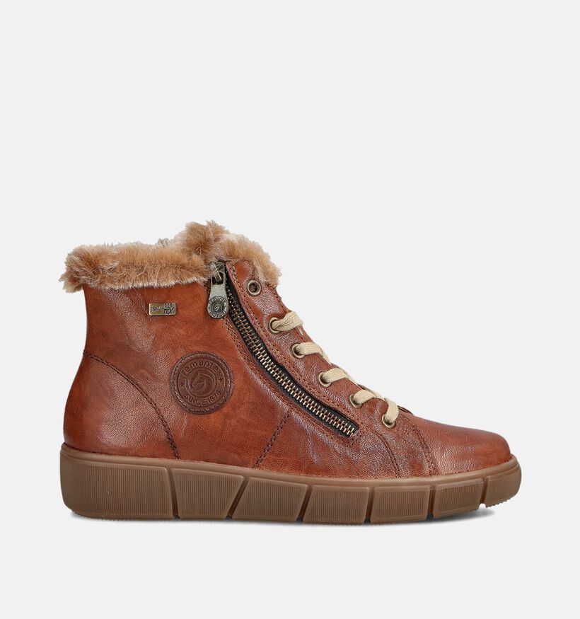 Remonte Cognac Hoge Sneakers voor dames (363560) - geschikt voor steunzolen
