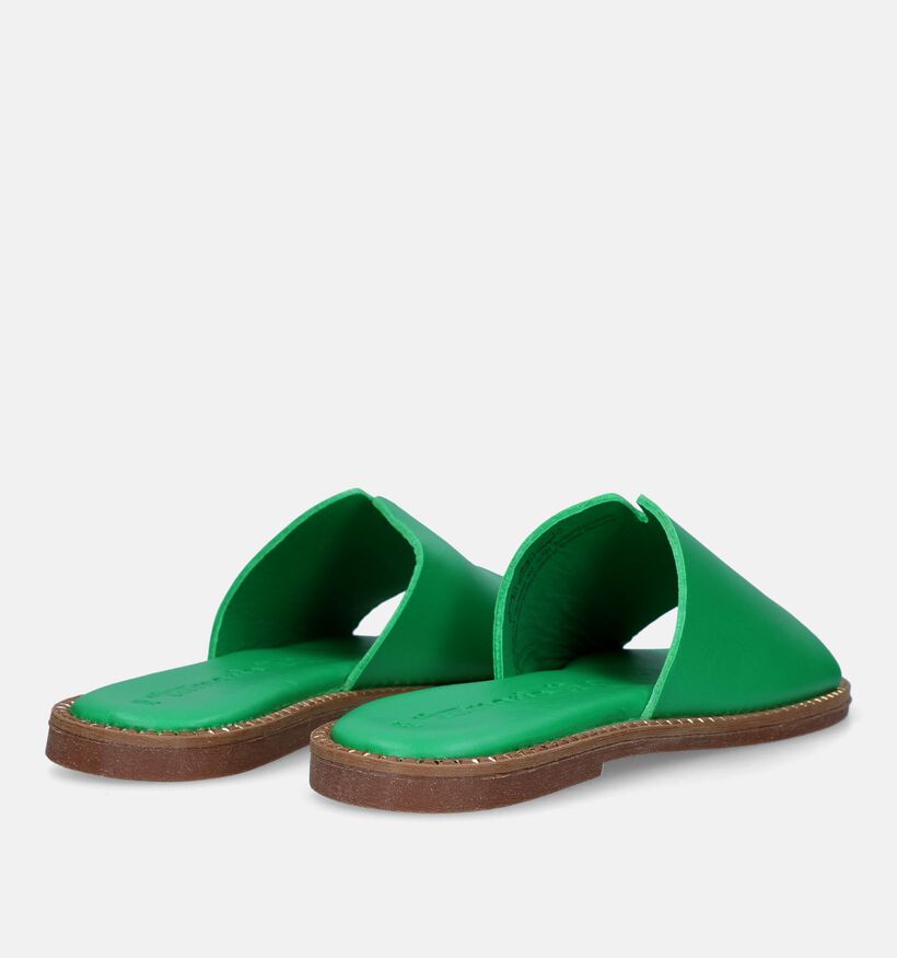 Tamaris Nu-pieds plates en Vert pour femmes (335495)