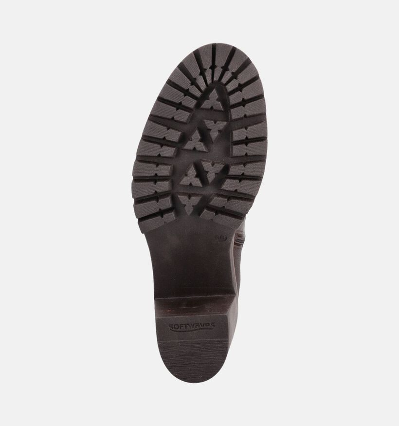 Softwaves Bottes hautes en Brun fonc&eacute; pour femmes (380373) - pour semelles orthop&eacute;diques