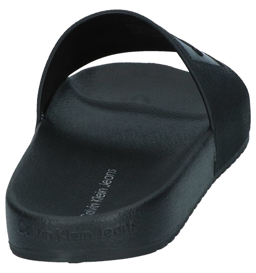 Calvin Klein Claquettes de piscine en Noir en synthétique (241610)