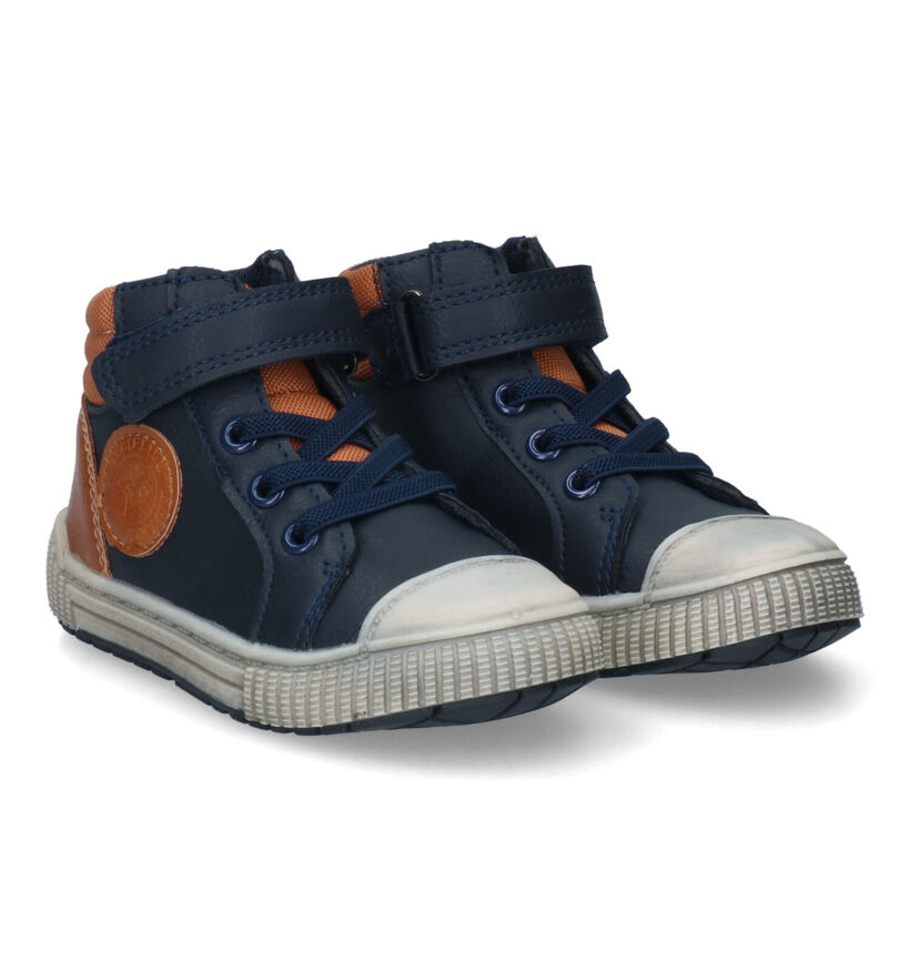 Milo & Mila Chaussures hautes en Bleu en simili cuir (313596)