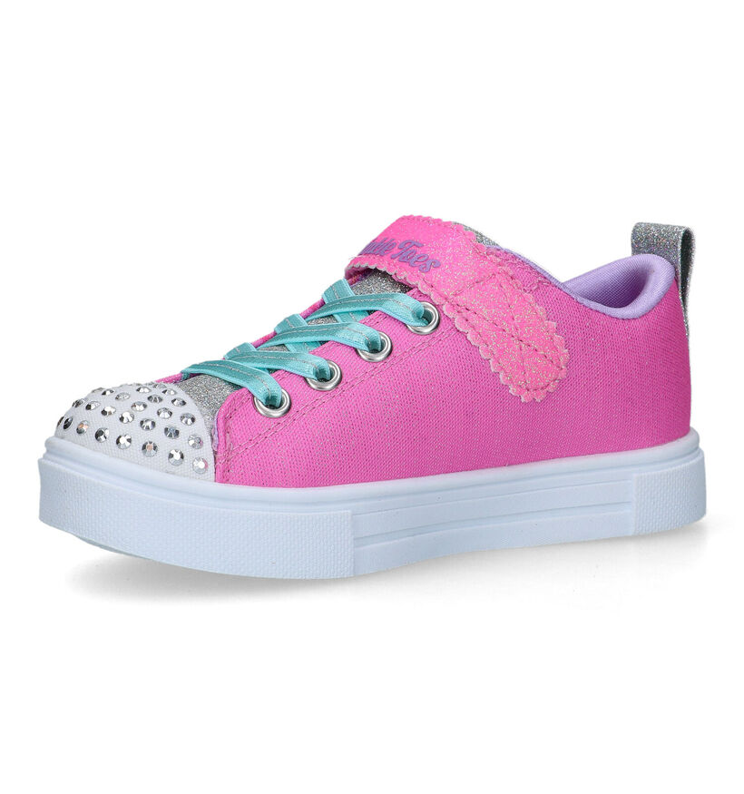 Skechers Twinkle Sparks Roze Sneakers voor meisjes (319542)