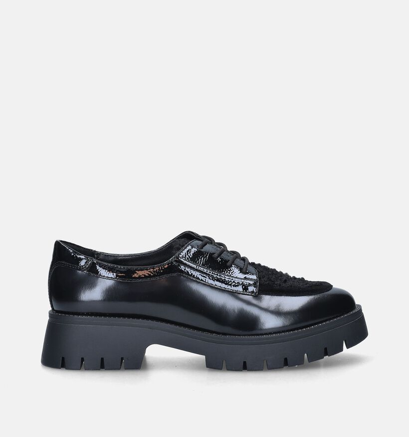Regarde Le Ciel Laticia-01 Zwarte Chunky veterschoenen voor dames (347263)