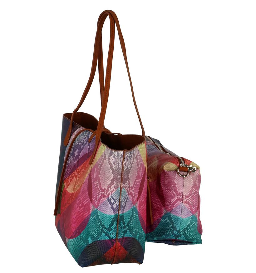 Meerkleurige Omkeerbare Bag in Bag Tas Desigual, , pdp