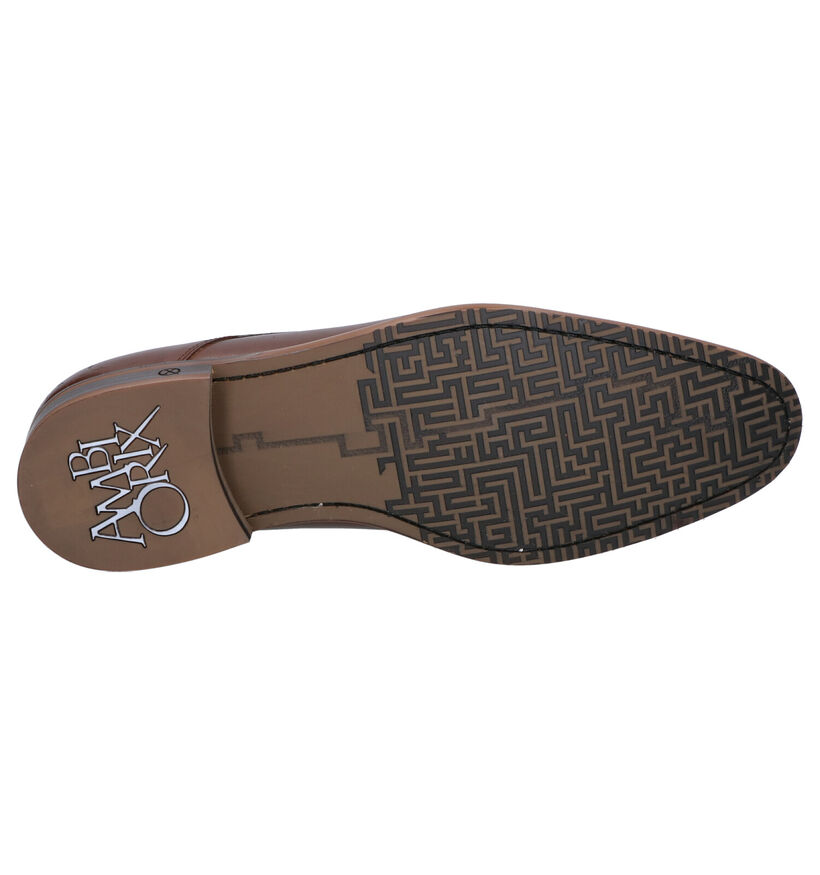 Ambiorix Derril Zwarte Geklede Veterschoenen in leer (259361)