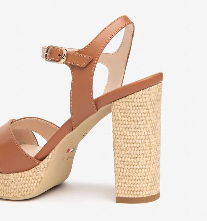 NeroGiardini Cognac Sandalen met Hak voor dames (370701)