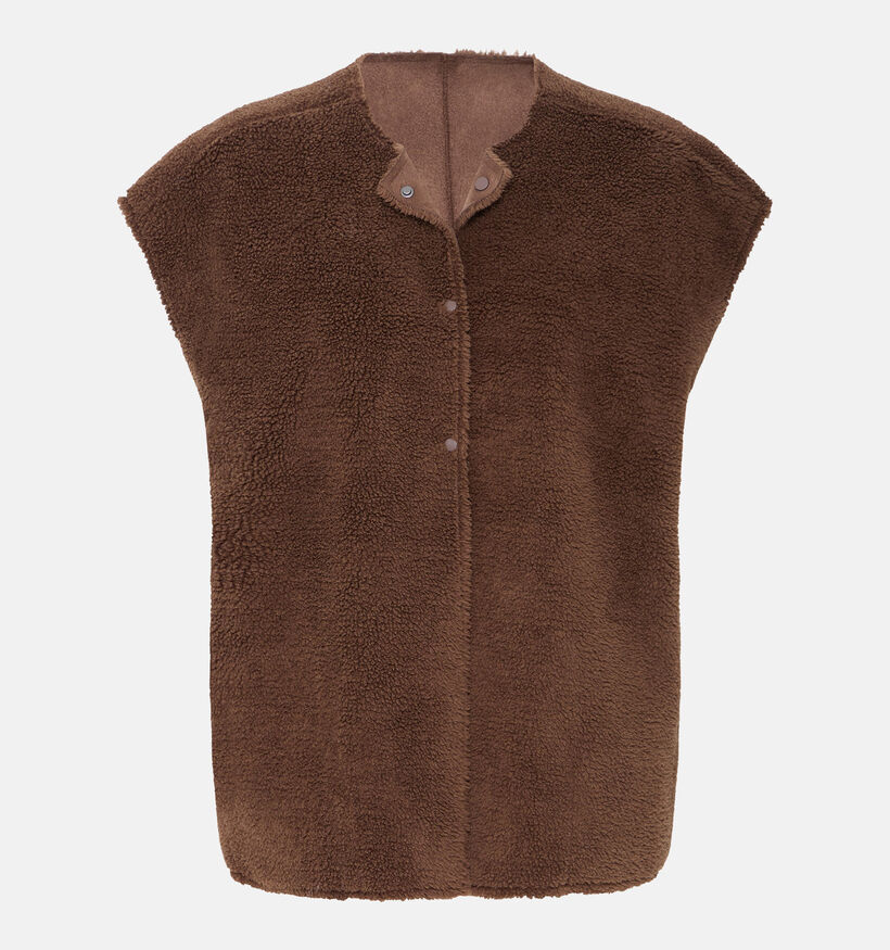 Fransa Alizza Manteau court en Marron pour femmes (377906)