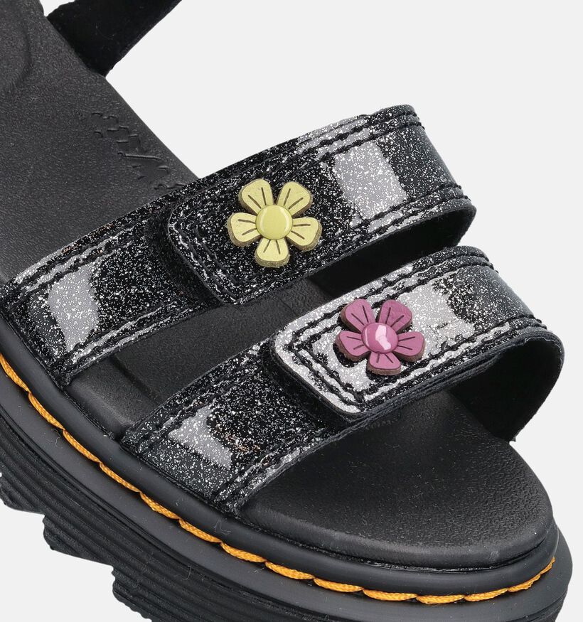 Dr. Martens Klaire Glitter Sandales en Noir pour filles (368641)