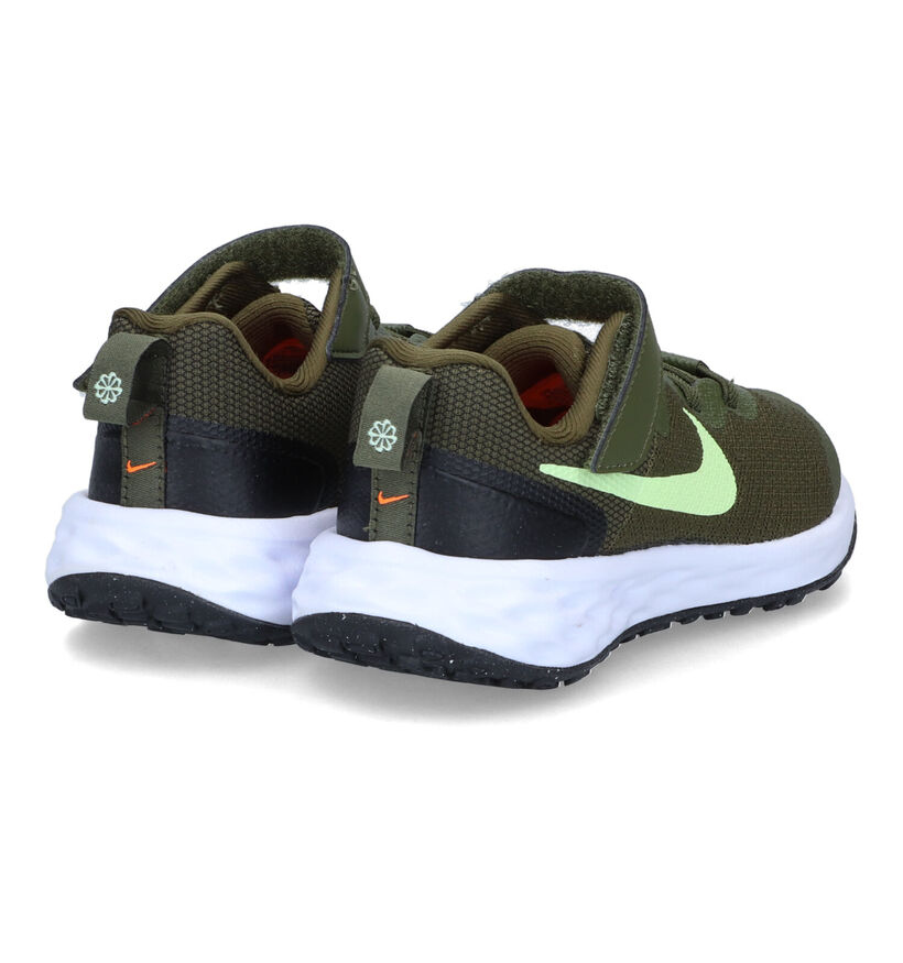 Nike Revolution 6 PS Baskets en Khaki pour filles, garçons (316279) - pour semelles orthopédiques