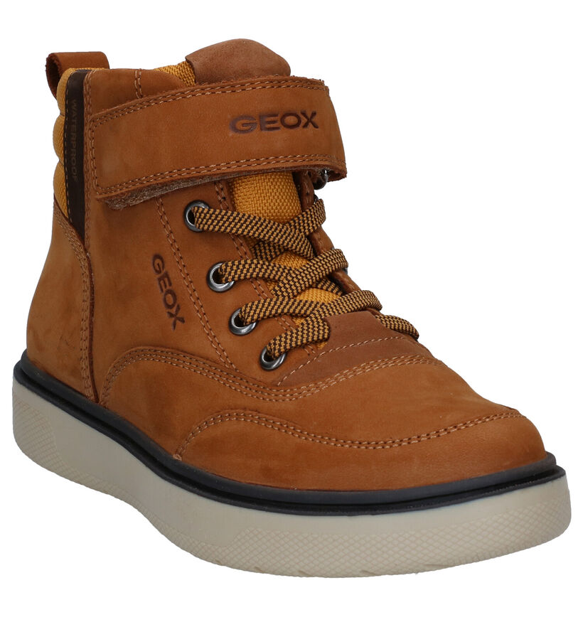 Geox Naturel Velcro Bottines voor jongens (295095) - geschikt voor steunzolen