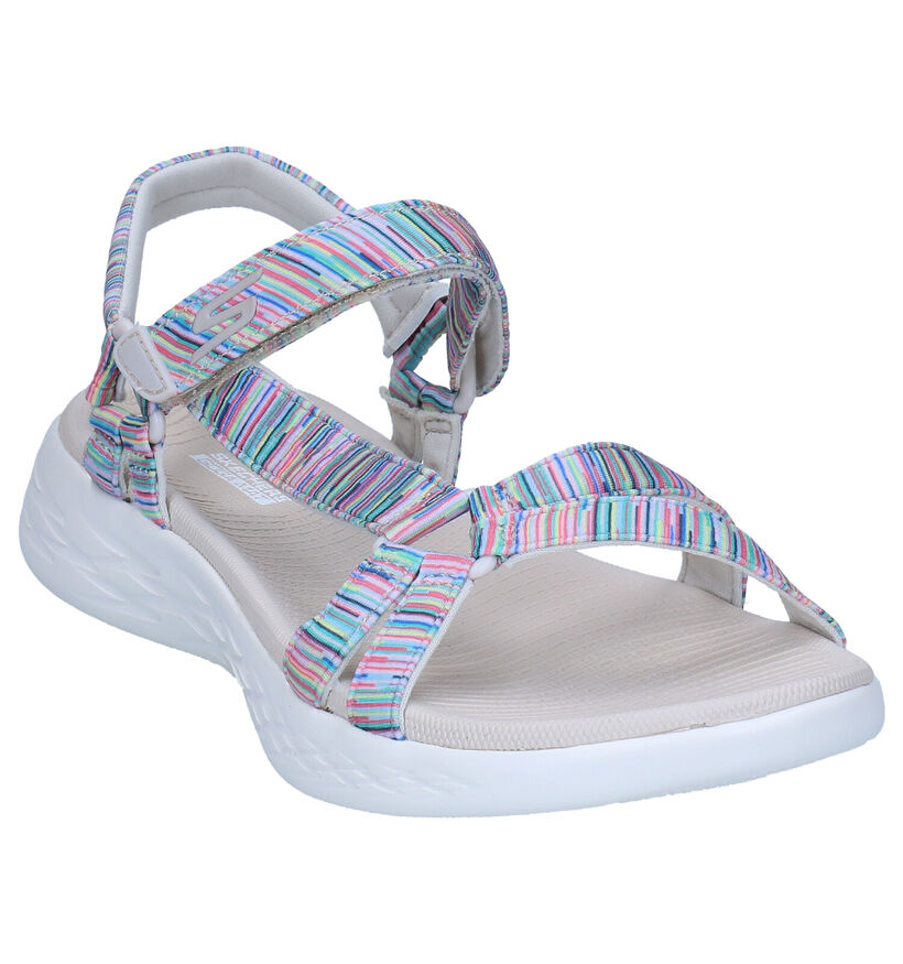 Skechers Blauwe Sandalen in stof (290290)
