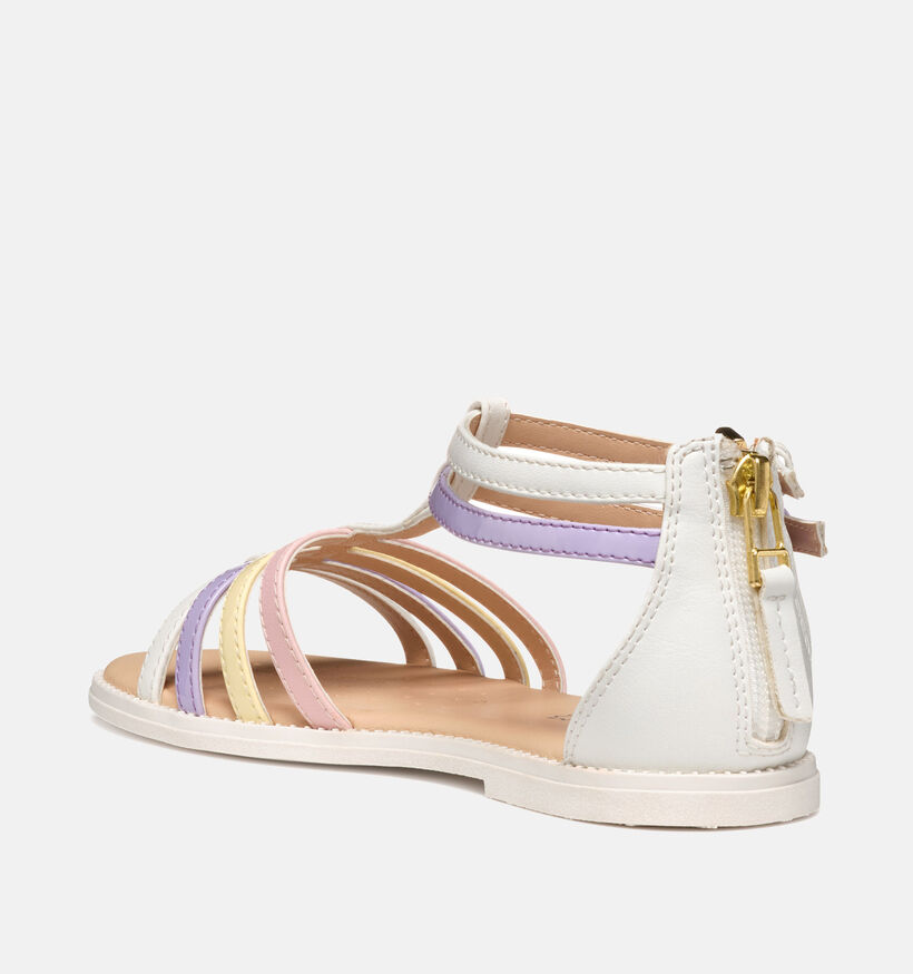Geox Karly Sandales en Blanc pour filles (352940)