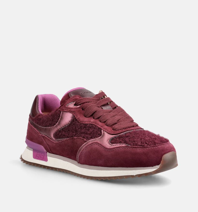 Gabor Bordeaux Sneakers voor dames (376971) - geschikt voor steunzolen