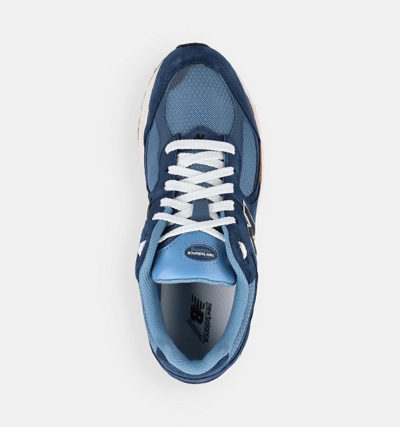 New Balance 2002 Baskets basses en Bleu pour hommes (375119) - pour semelles orthop&eacute;diques