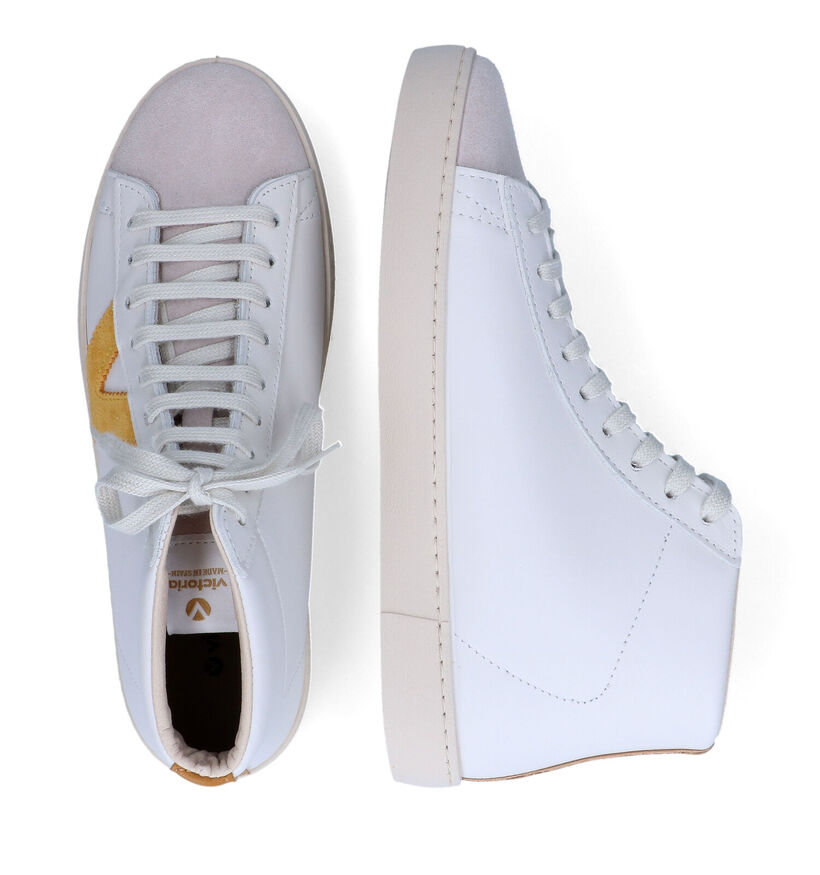 Victoria Baskets montantes en Blanc en cuir (314643)