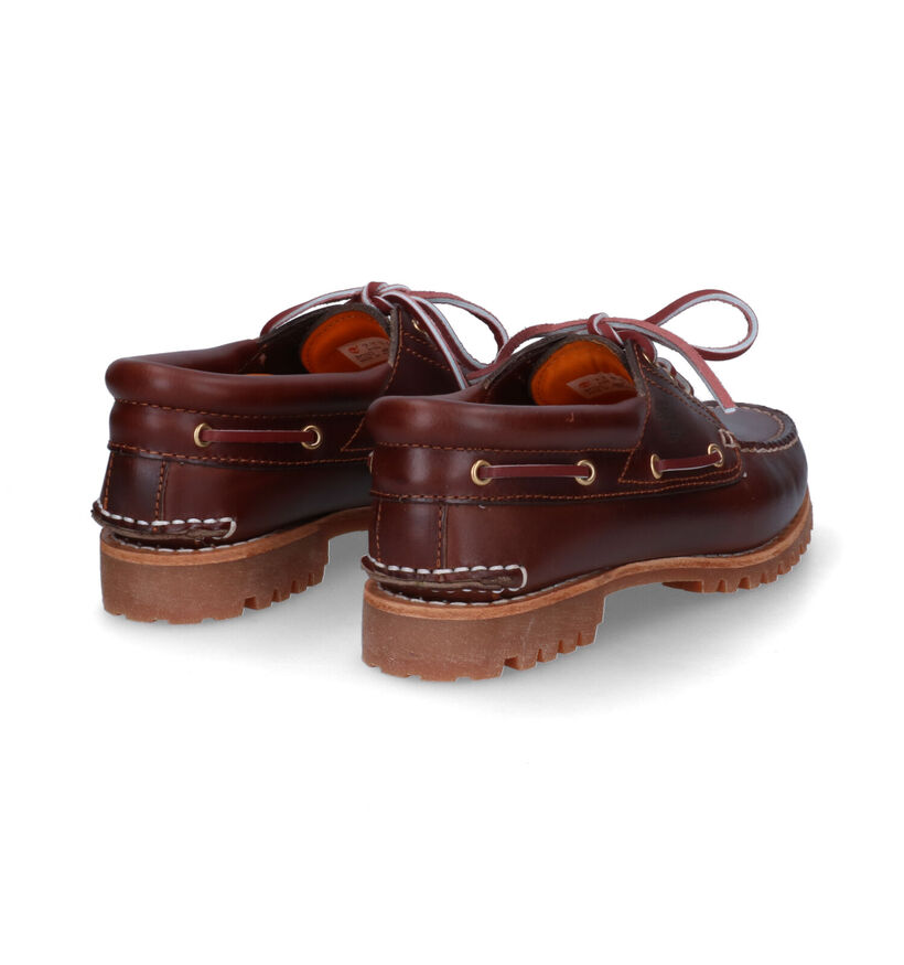 Timberland Heritage Noreen 3 Eye Chaussures bateau en Cognac en cuir (303668)