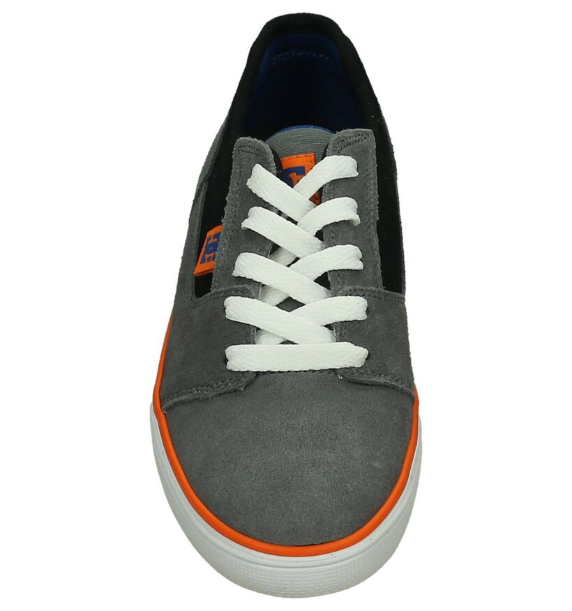 DC Shoes Baskets de skate en Gris foncé en textile (198604)