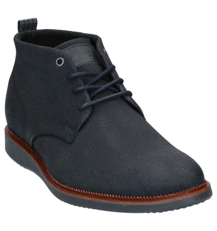 Bullboxer Blauwe Hoge Schoenen in nubuck (276958)