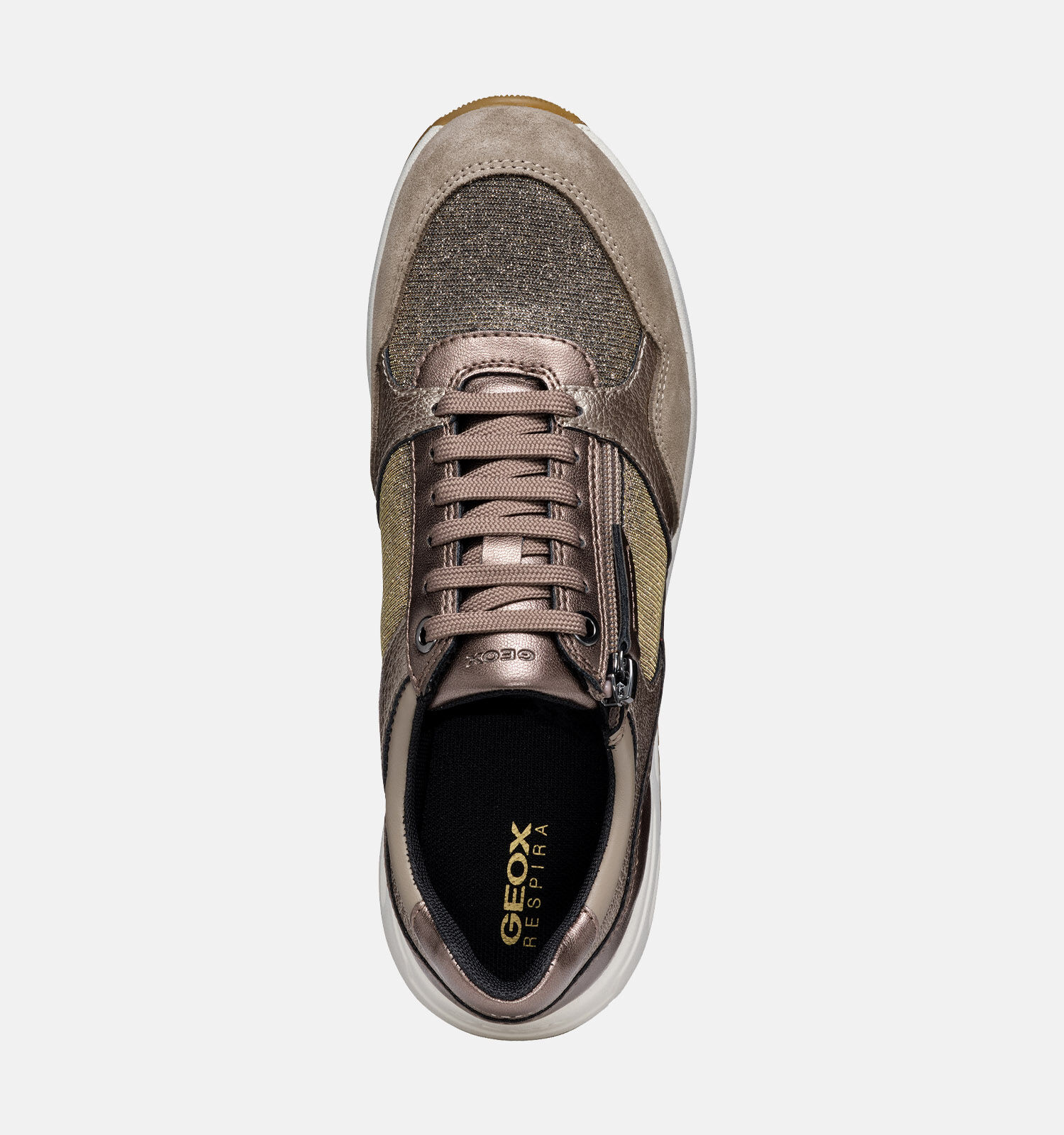 Geox Bulmya Bronzen Sneakers Dames Sneakers Online op TORFS.BE