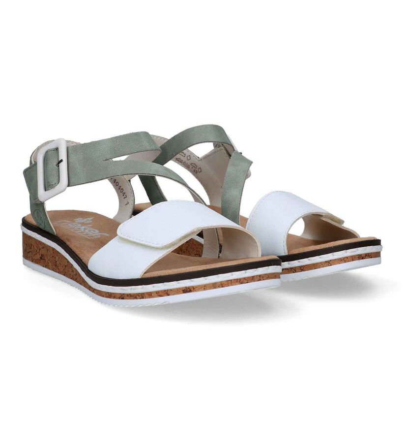 Rieker Groene Sandalen voor dames (323618)