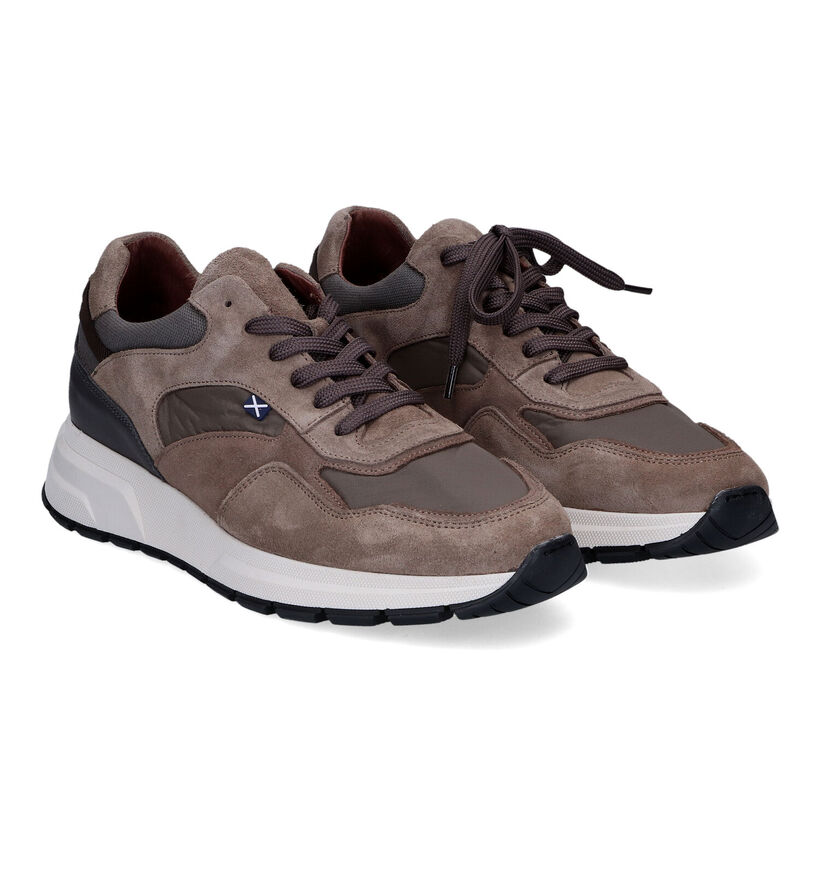 Scapa Taupe Veterschoenen voor heren (316825) - geschikt voor steunzolen