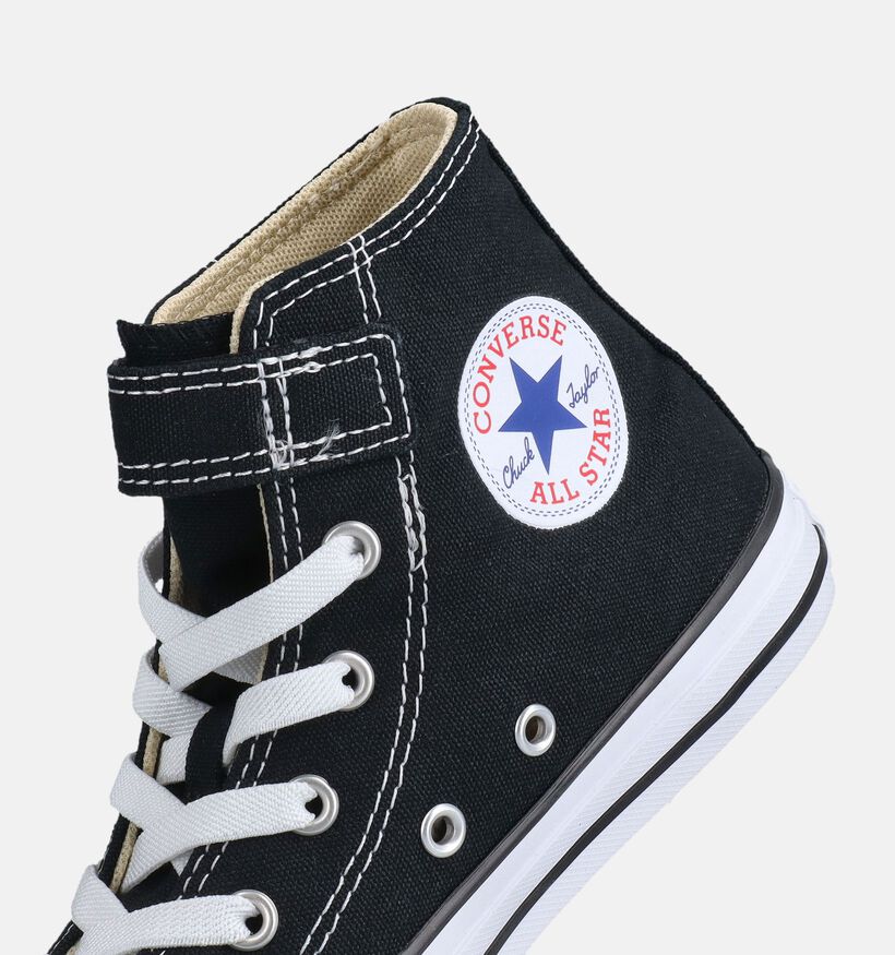 Converse Chuck Taylor All Star 1V Easy-On Hi Ps Baskets montantes en Noir pour filles, gar&ccedil;ons (368929)