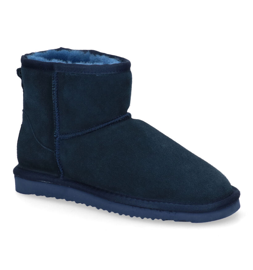 Hampton Bays Bottes de neige en Bleu foncé en daim (300086)