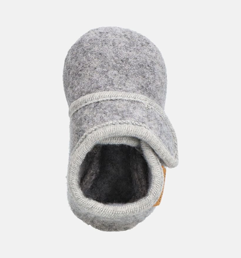 Enfant Grey Melange Pantoufles en Gris pour filles, gar&ccedil;ons (379549)