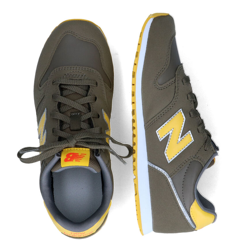 New Balance YC373 Kaki Sneakers voor jongens (312316) - geschikt voor steunzolen